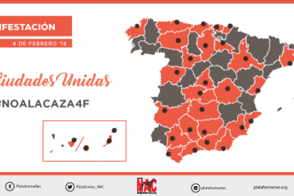 ADDA informa de la Manifestación,  NO A LA CAZA